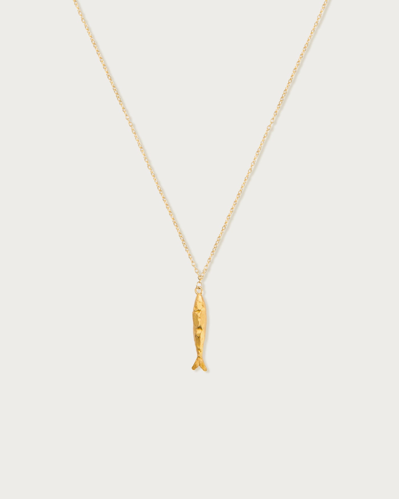 Silver Anchovy Necklace