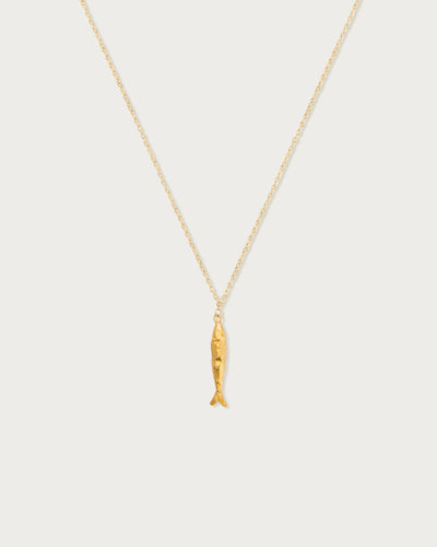 Silver Anchovy Necklace