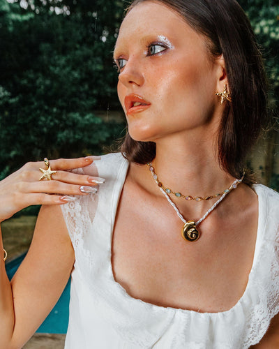 Whimsical Romance Stone Necklace