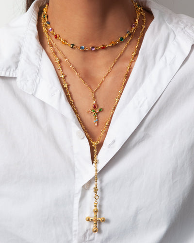 Infinity Rainbow Necklace Set