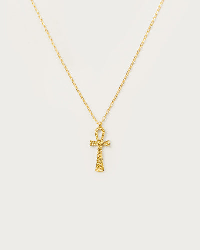 Textured Ankh Necklace