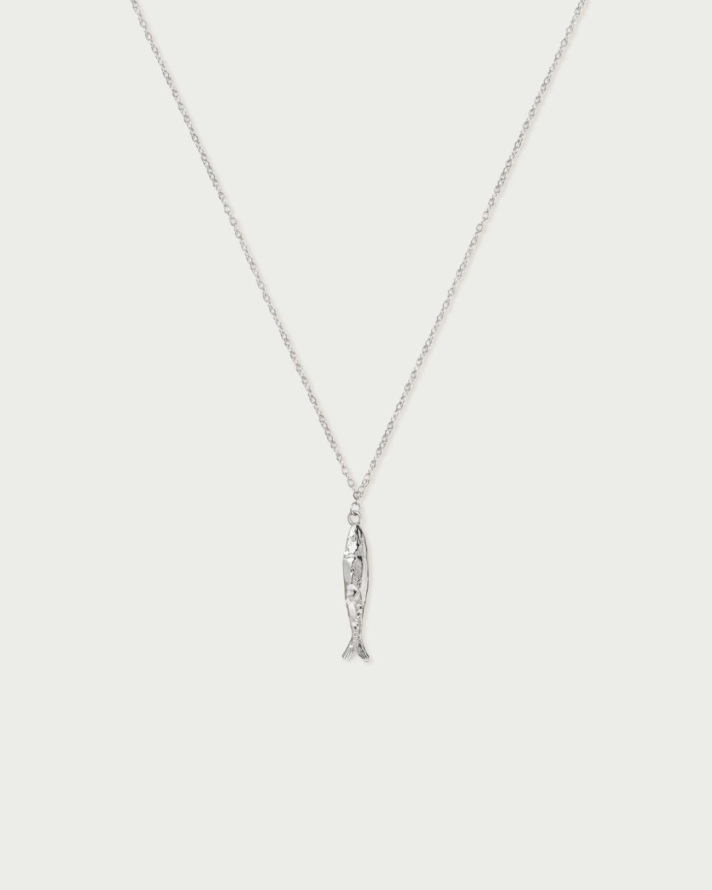 Silver Anchovy Necklace