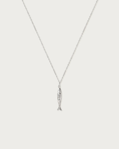 Silver Anchovy Necklace