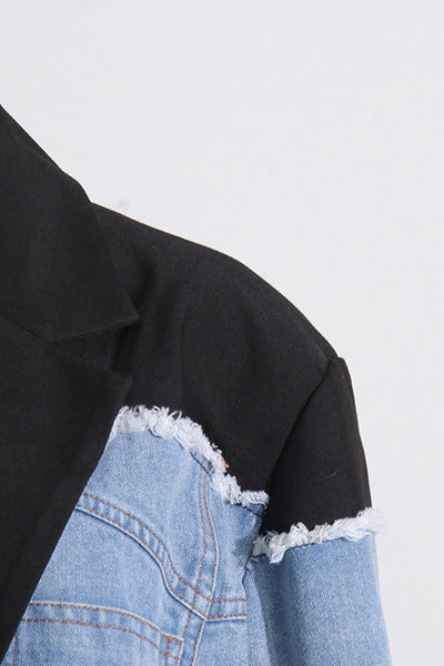 Brenna  Denim Patchwork Coat