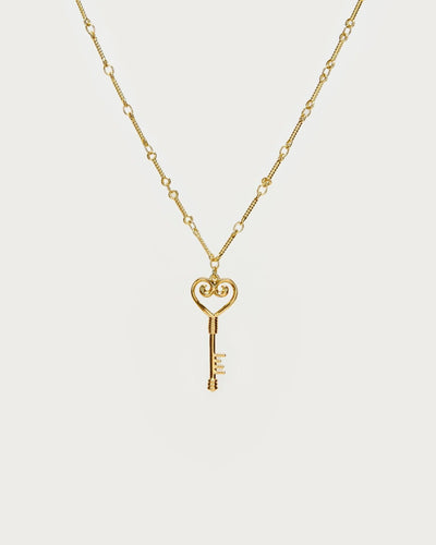 Eternal Love Lock Necklace in Silver