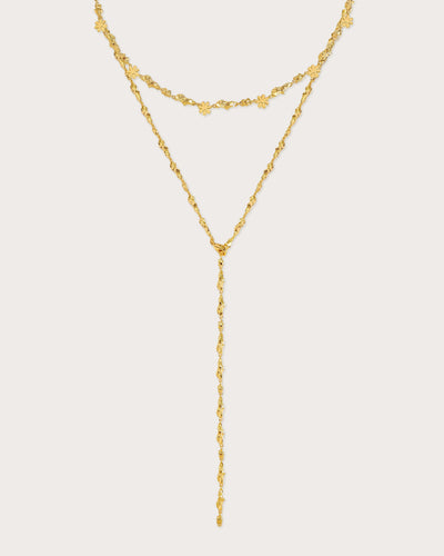 Gold Clusters Necklace Set