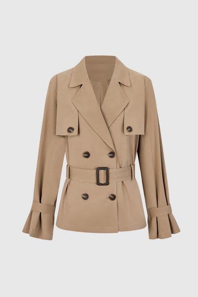 Krystie Cropped Trench Coat