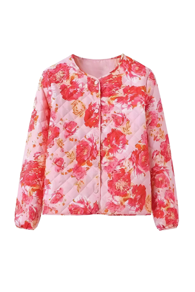 Maeve Floral Jacquard Micro Jacket