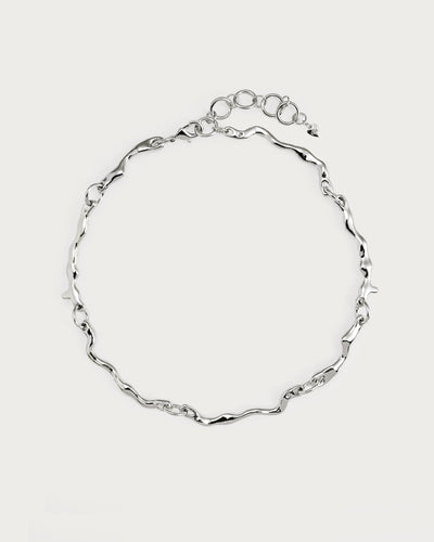 Silver Molten Necklace