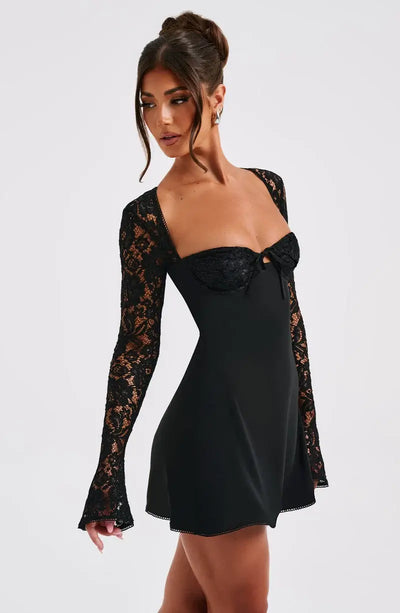 Louise Mini Dress – Luxe in elk detail