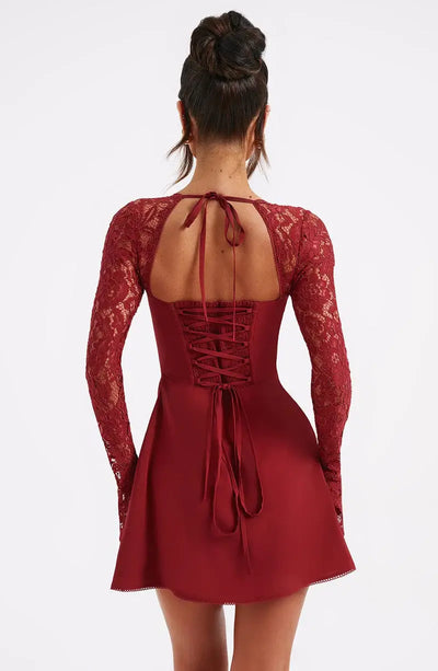 Louise Mini Dress – Luxe in elk detail