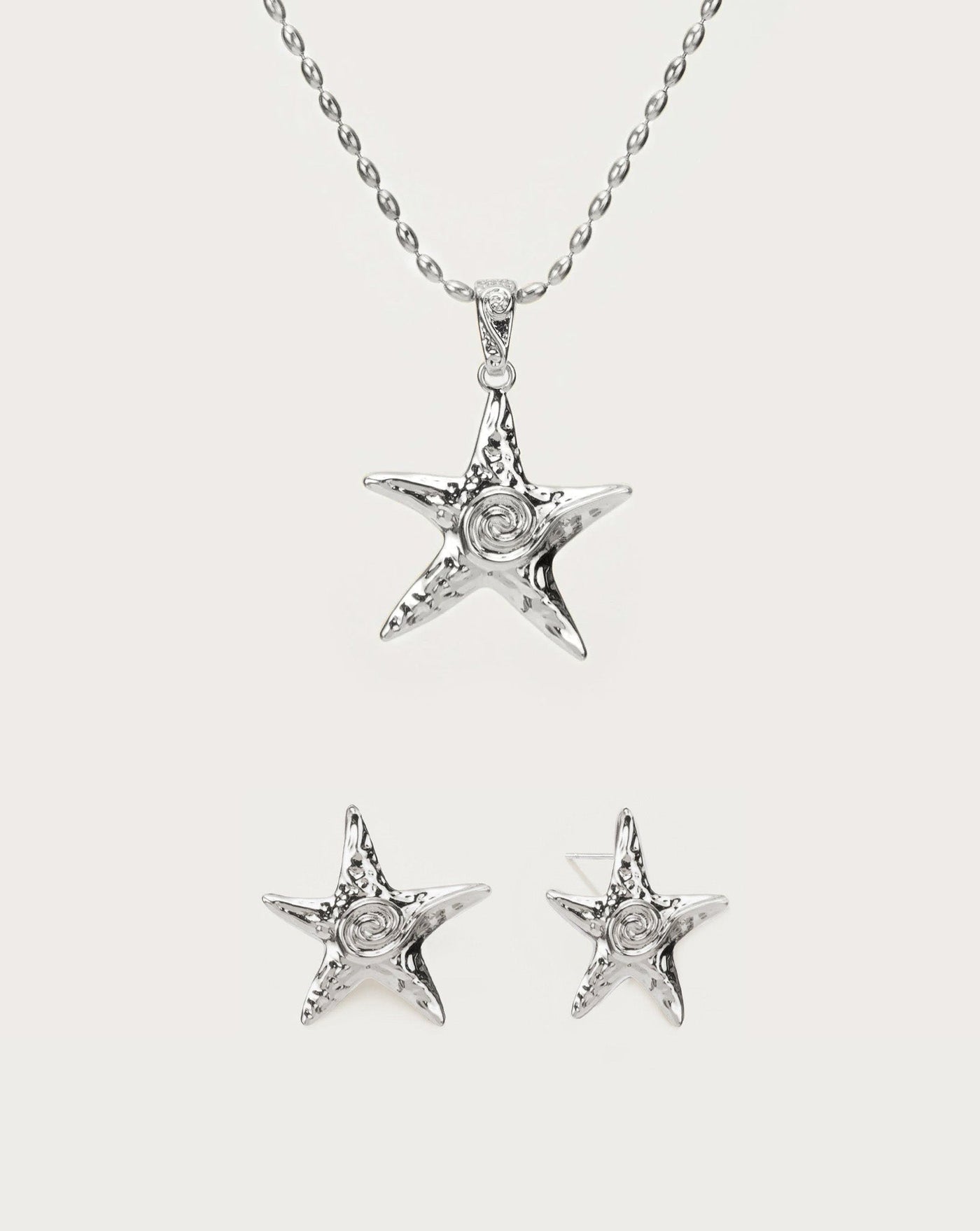 Starfish Necklace & Earrings Set