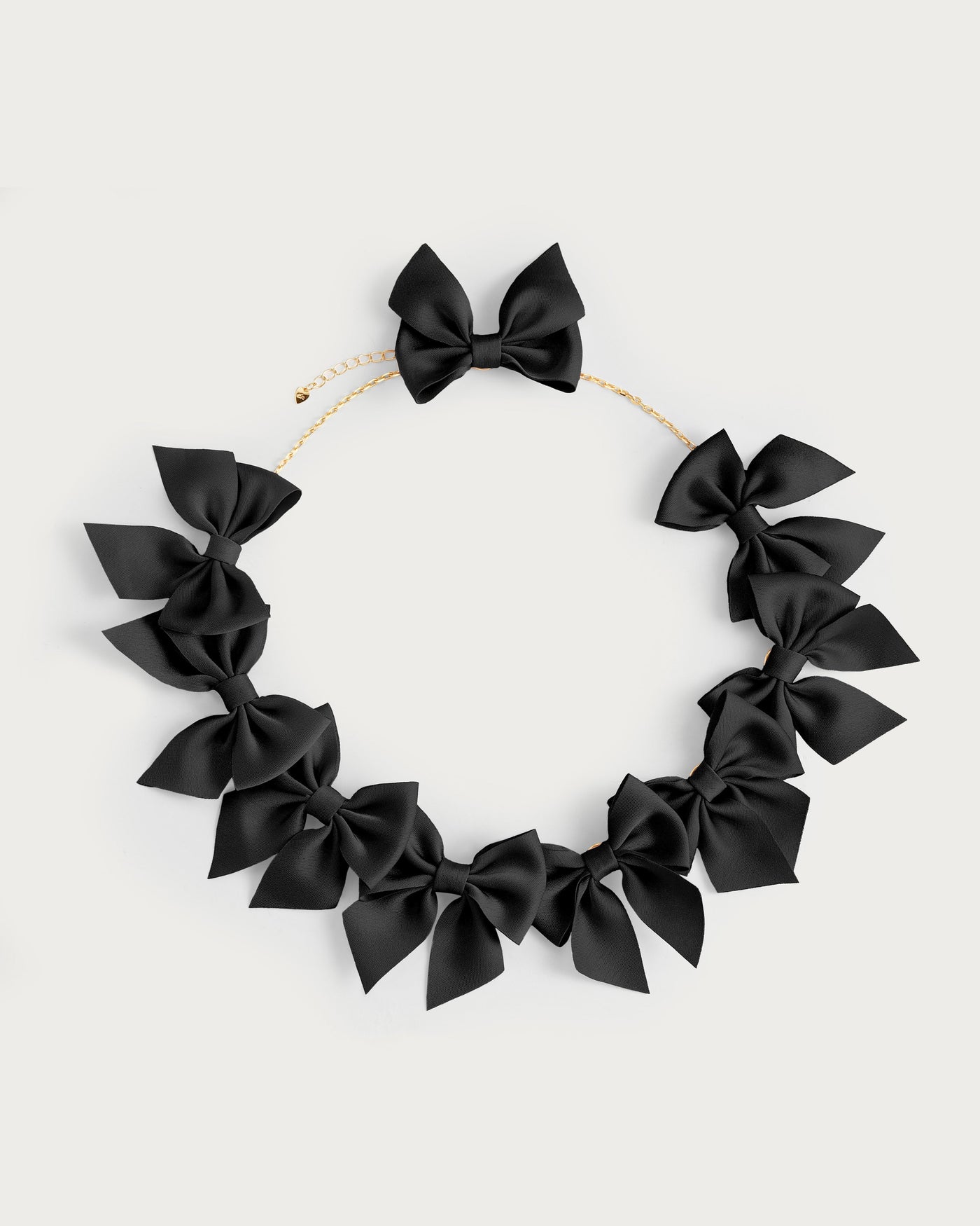 Black Bow Necklace