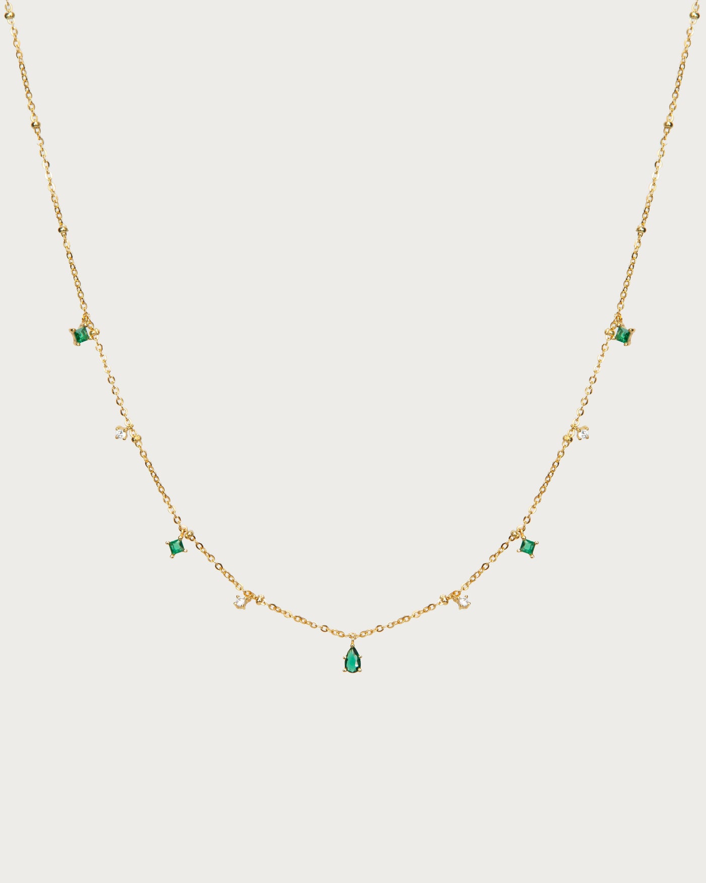 Elysee Necklace in Emerald Green