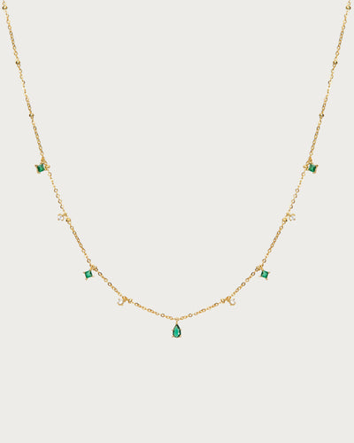 Elysee Necklace in Emerald Green