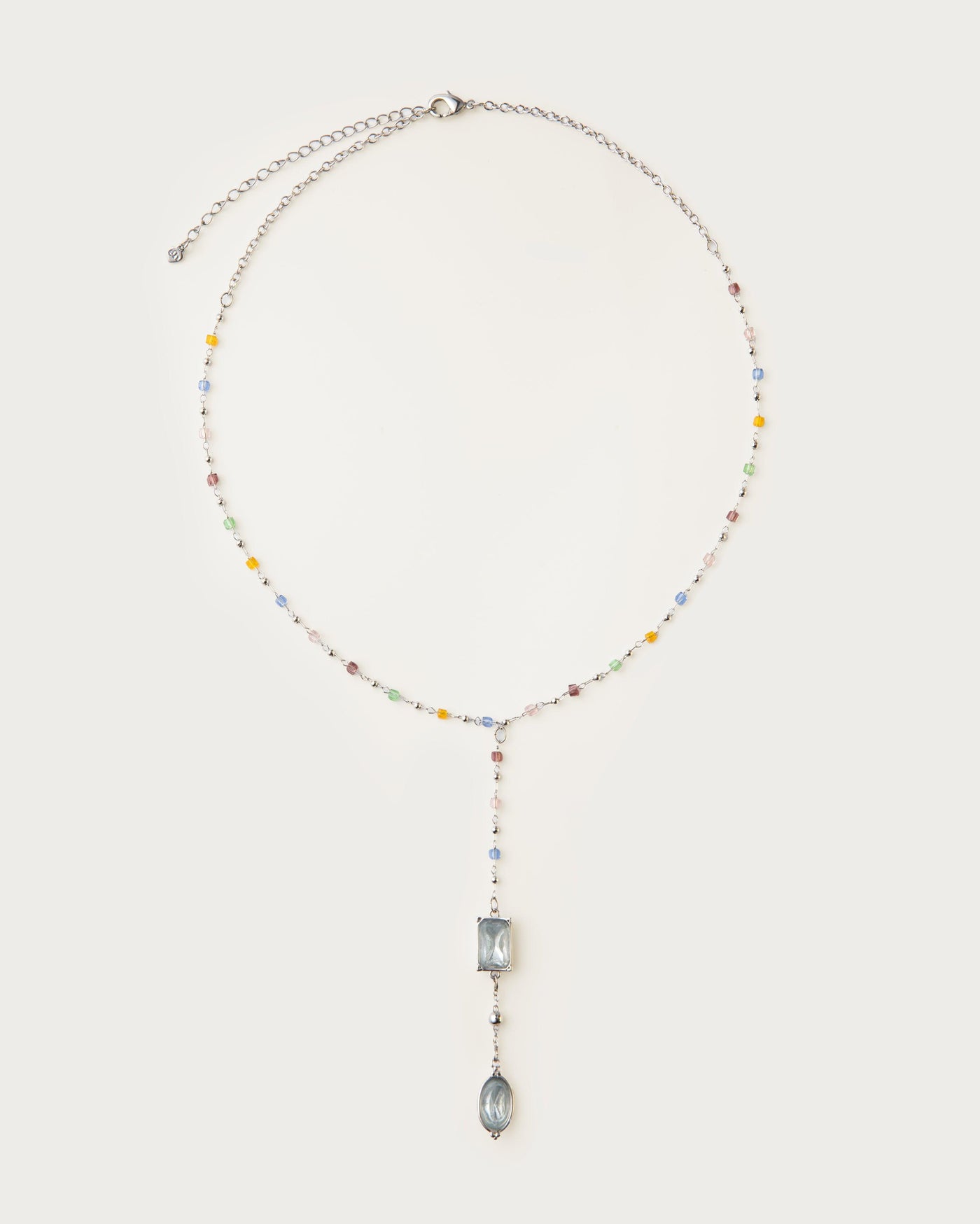 Celestial Lariat Necklace in Silver