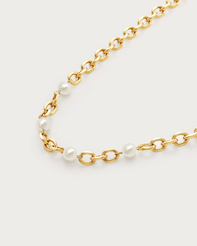 Gold Essence Pearl Necklace