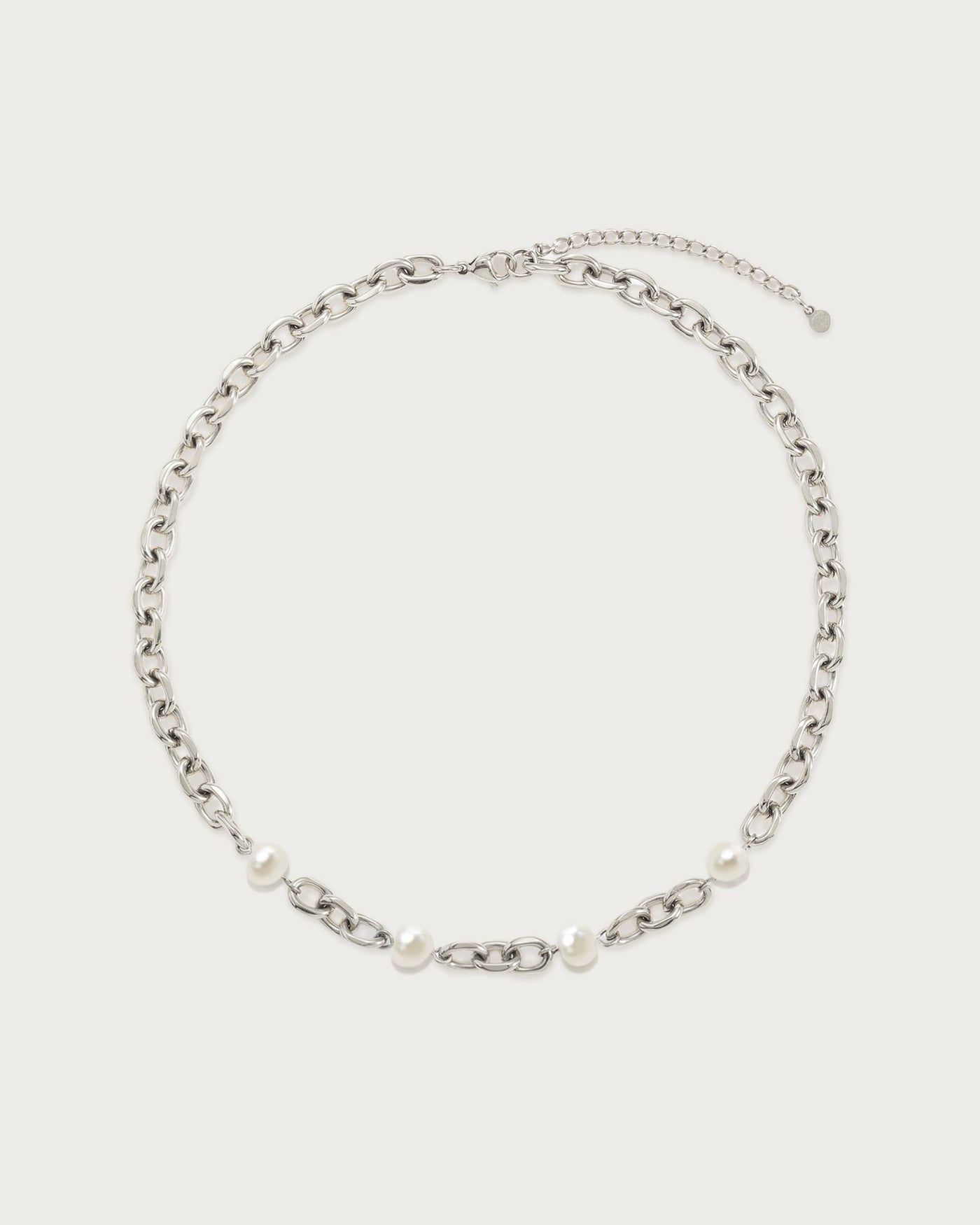 Silver Essence Pearl Necklace