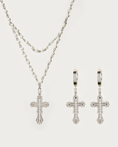 Everette Cross Set in Gold