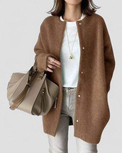 Soft Knit Oversized Longline Cardigan Women Casual Wear