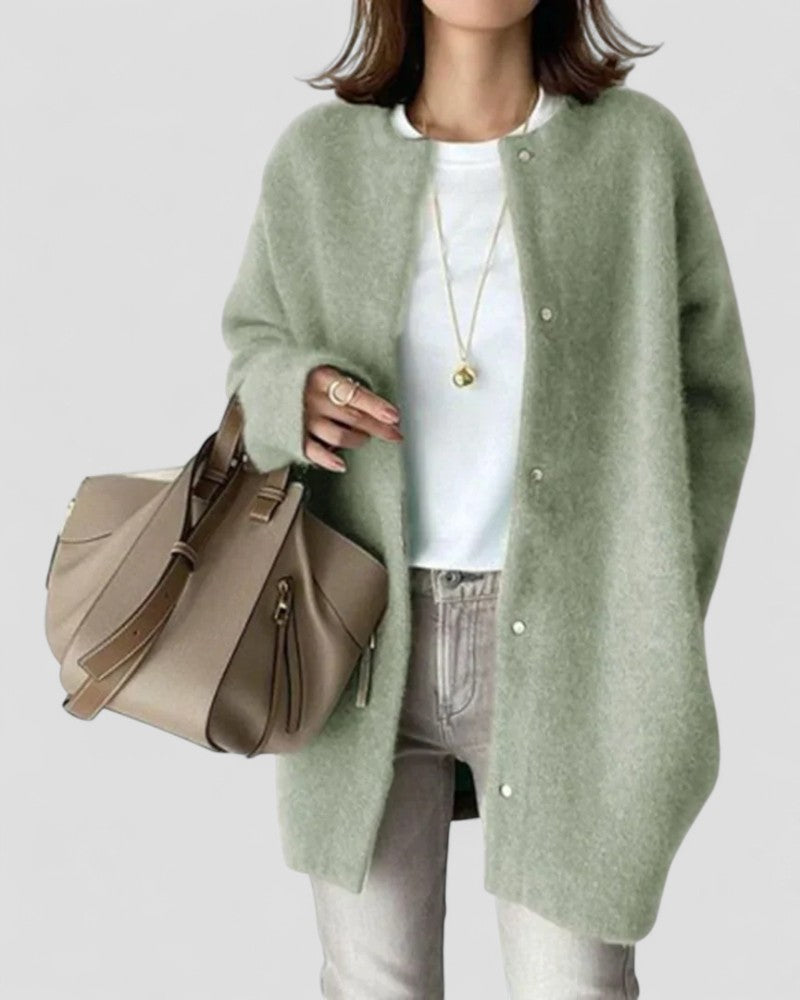 Soft Knit Oversized Longline Cardigan Women Casual Wear