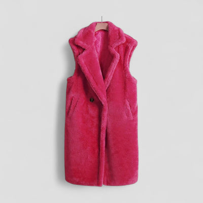 Women Sleeveless Teddy Coat Warm Style