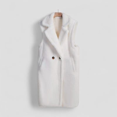 Women Sleeveless Teddy Coat Warm Style