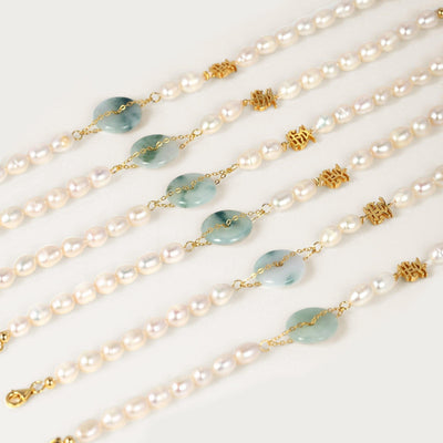 Jade Love Pearl Bracelet