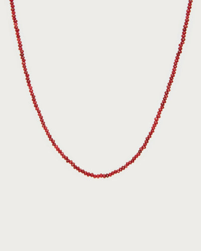 Mini Carnelian Beaded Necklace
