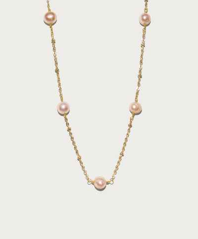 Pink Yumi Freshwater Pearl Necklace