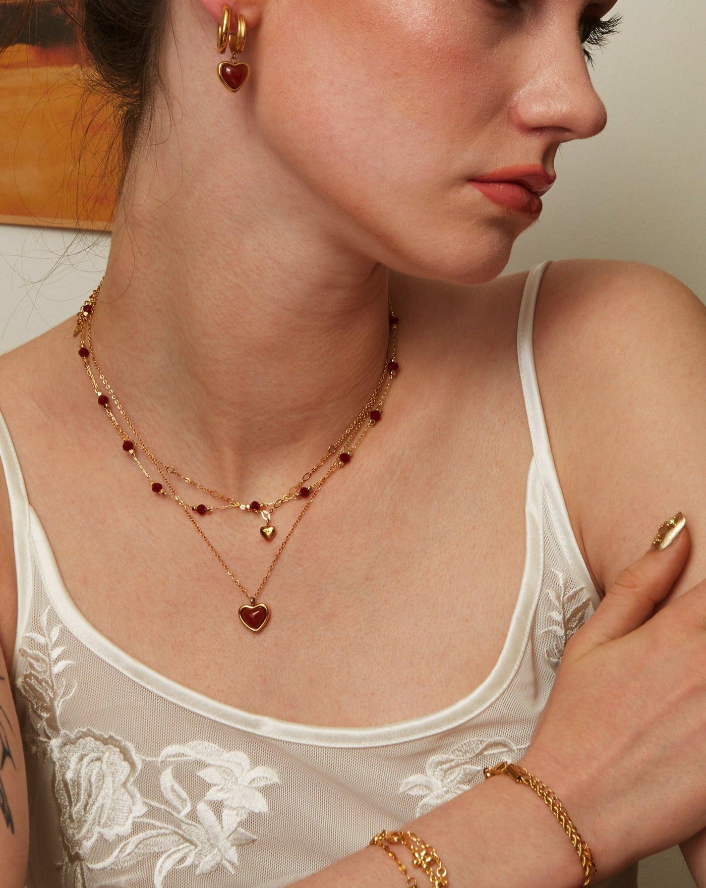 Red Beaded Necklace