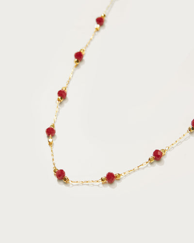 Red Beaded Necklace