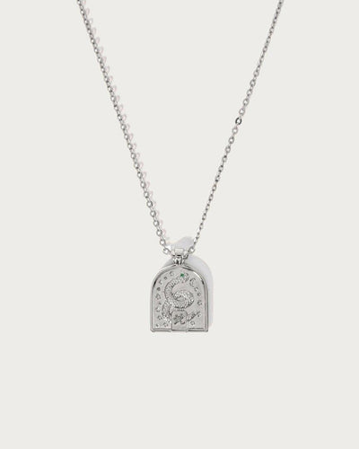 Snake Necklace in Silver