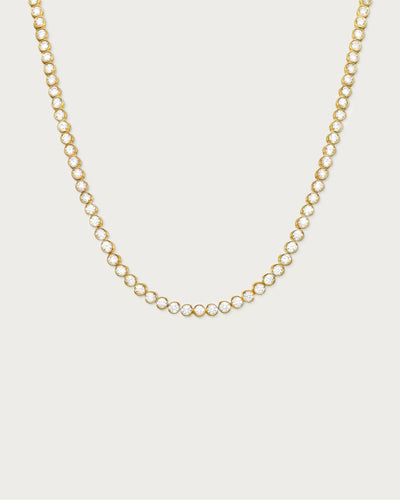 Tennis Necklace in Gold