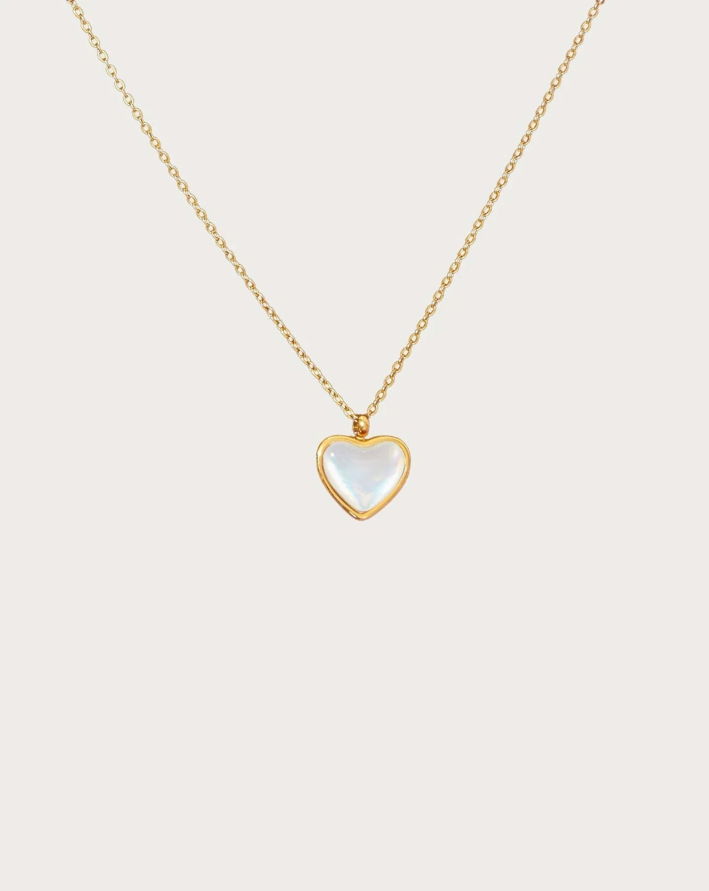 Mother of Pearl Heart Necklace